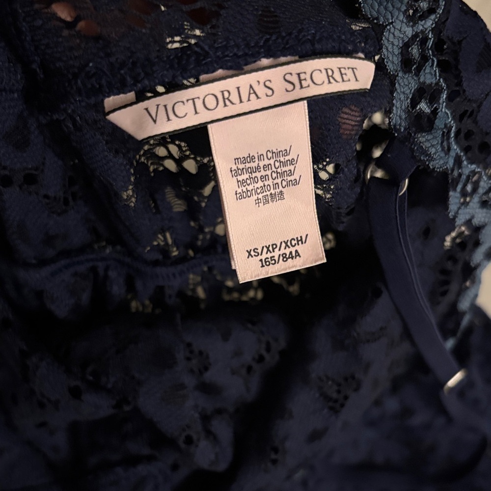 Victoria's Secret Midnight Blue Lace Romper - Picture 4 of 5
